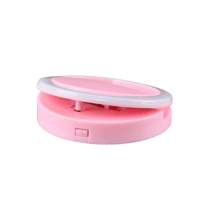 Brightenlux Color Rosa 36 LED Belleza Portátil 2 * AAA Batería Seca Estudio Fotográfico Mini Luz Sefiladora, Lámpara De Anillo Fotográfico De Maquillaje para Transmisión En Vivo